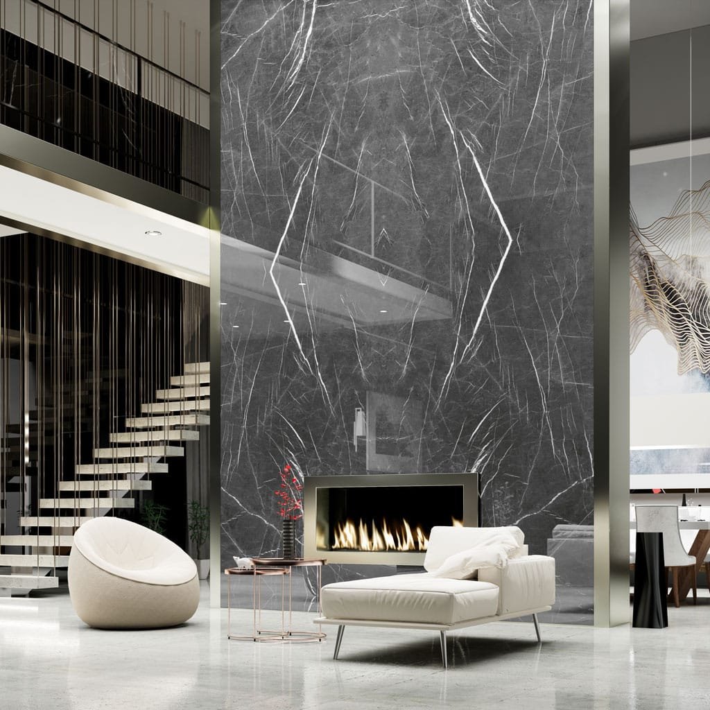 Armani Gray Marble angle view - Marble Fort