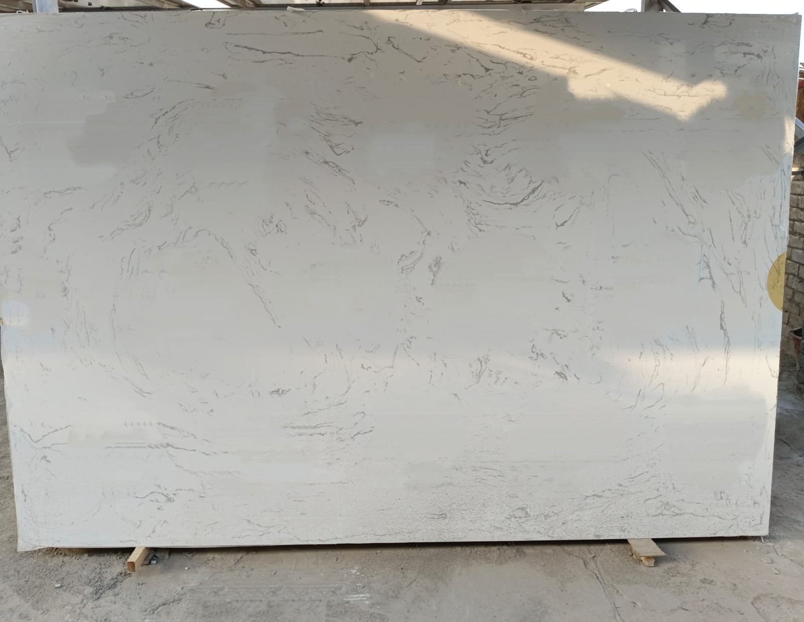 Carrara White Synthetic slab - Marble Fort Pakistan