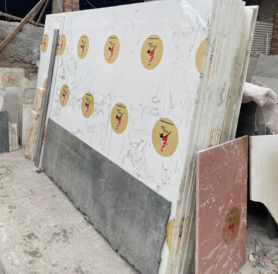 Carrara White Synthetic surface detail