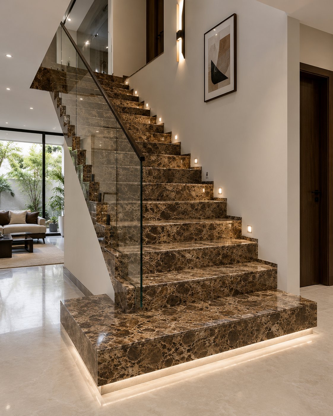 Emperador Dark Marble angle view - Marble Fort