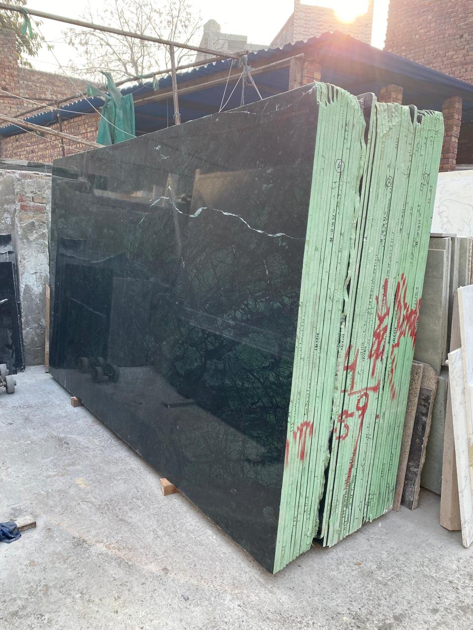 Green Marble surface detail - Marble Fort