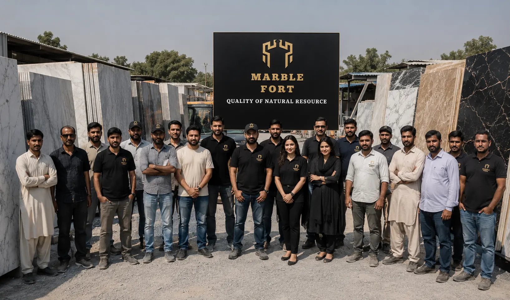 Marble Fort showroom and premium natural stone