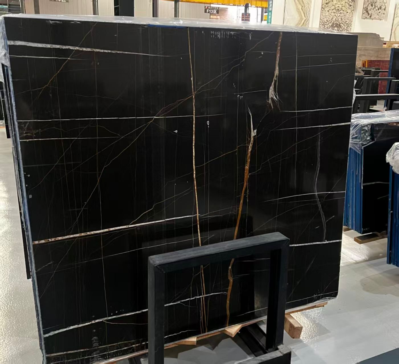 Sahara Noir Marble slab - Marble Fort Pakistan
