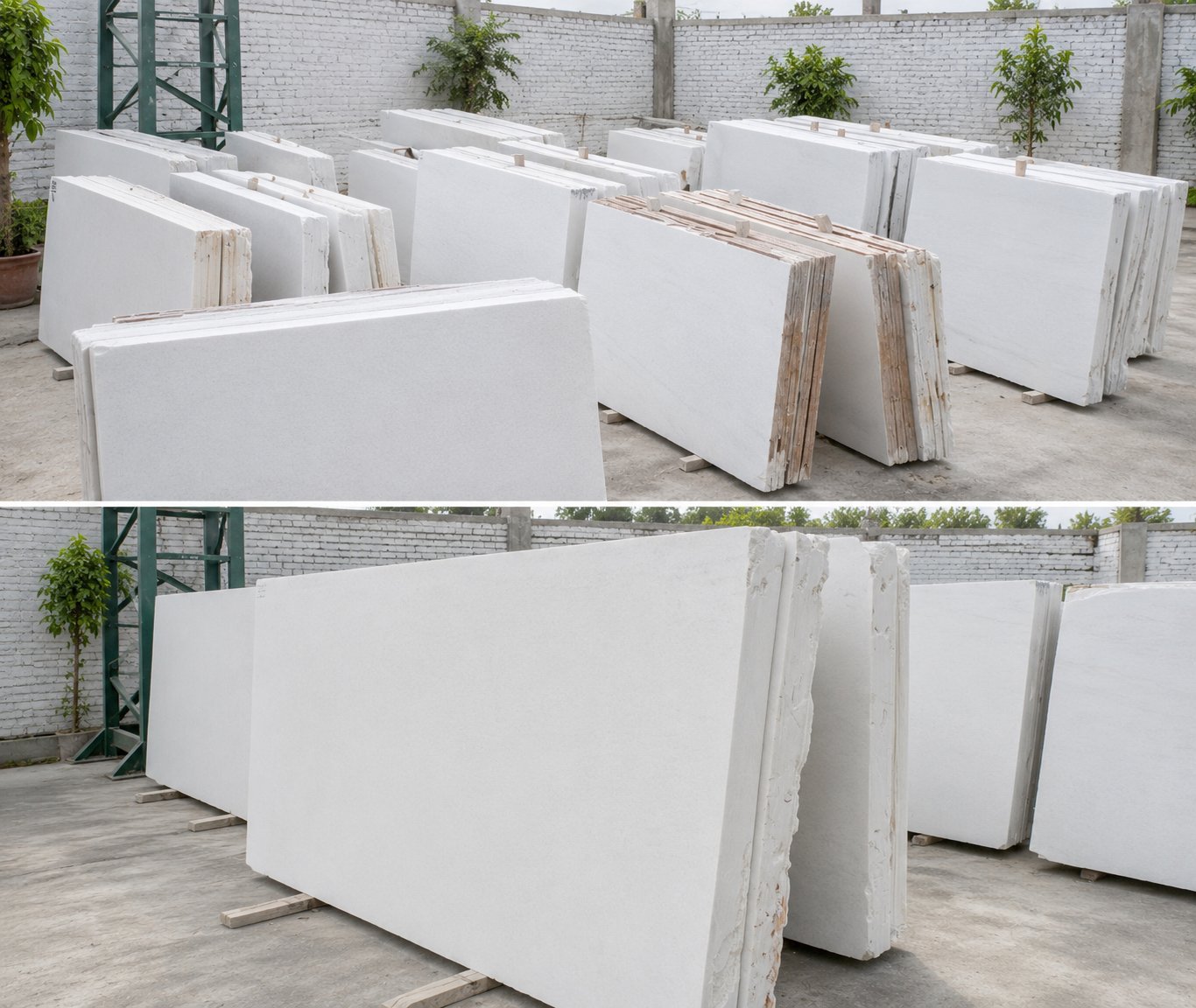 Vietnam White Marble surface detail - Marble Fort